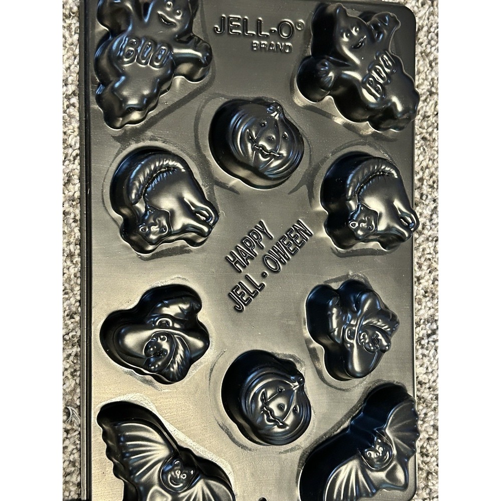 New Vintage Jell-O Jigglers Gelatin Molds Halloween Trick Or Treat Ghost Cat Boo - Picture 2 of 3
